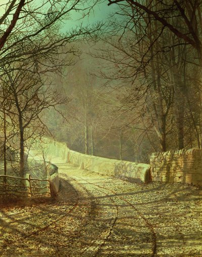 Sunshine through Winter Trees by John Atkinson Grimshaw